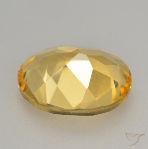 2.83克拉天然黄水晶，椭圆形，VVS-VS