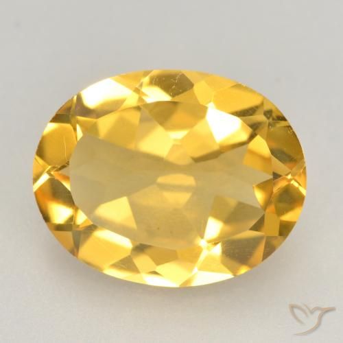 2.86ct 天然 金橙色 黄水晶, 椭圆形, VVS-VS