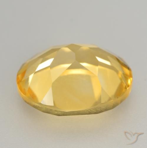 3.40克拉天然黄水晶，椭圆形，VVS-VS