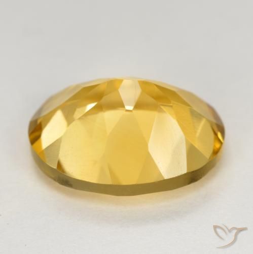 4.27克拉天然黄水晶，椭圆形，VS