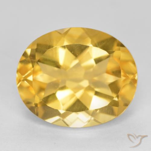 4.94ct 天然 黄金色 黄水晶, 椭圆形, VS