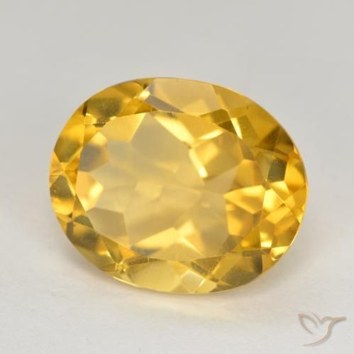 4.63克拉天然黄水晶，椭圆形，VS
