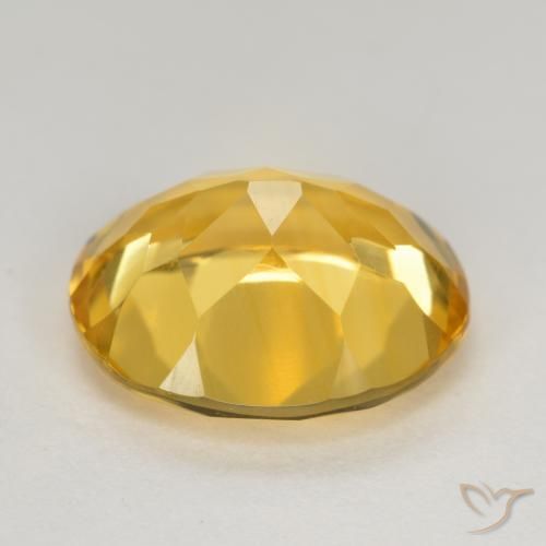 4.63克拉天然黄水晶，椭圆形，VS