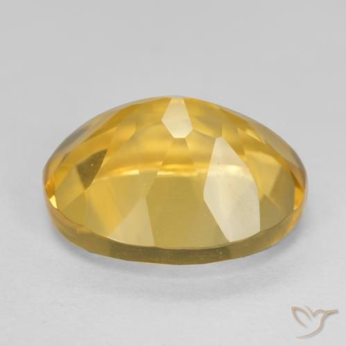 4.90克拉天然黄水晶，椭圆形，VS