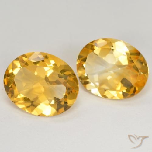 7.42克拉天然黄水晶，椭圆形，VS