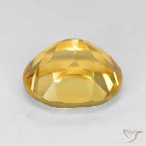4.94克拉天然黄水晶，椭圆形，VS
