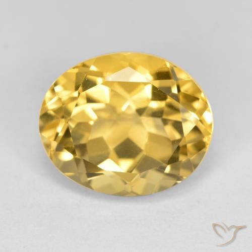 4.90ct 天然 黄金色 黄水晶, 椭圆形, VVS-VS