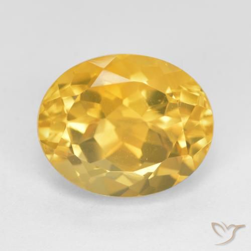 5.64ct 天然 中金 黄水晶, 椭圆形, VVS-VS