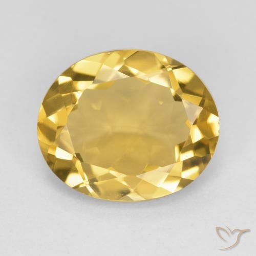 3.89ct 天然 黄金色 黄水晶, 椭圆形, VS