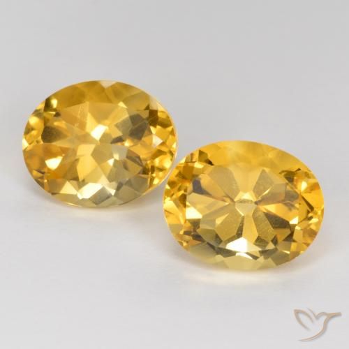 7.71ctw 天然 金橙色 黄水晶, 椭圆形, VVS-VS