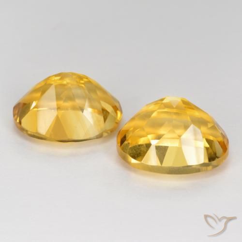 7.71克拉天然黄水晶，椭圆形，VVS-VS