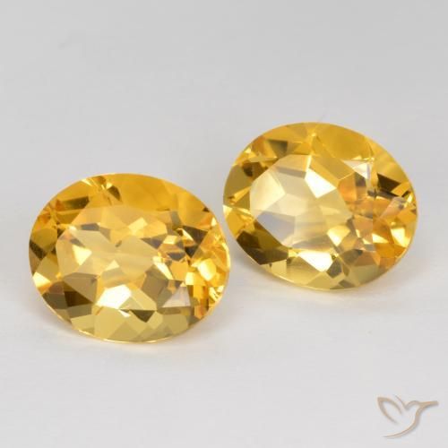 6.95克拉天然黄水晶，椭圆形，VVS-VS