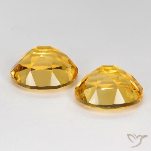 6.95克拉天然黄水晶，椭圆形，VVS-VS