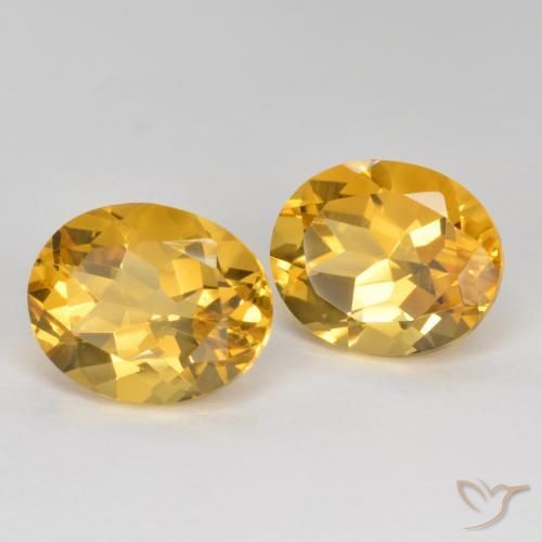 7.66克拉天然黄水晶，椭圆形，VVS-VS