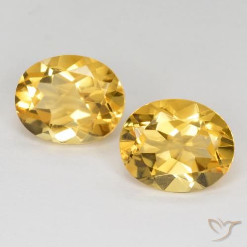 6.64ctw 天然 中金 黄水晶, 椭圆形, VVS-VS