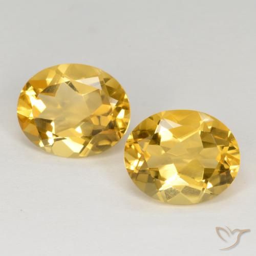 6.72ctw 天然 中金 黄水晶, 椭圆形, VVS-VS