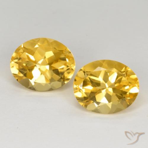 7.08ctw 天然 金橙色 黄水晶, 椭圆形, VVS-VS
