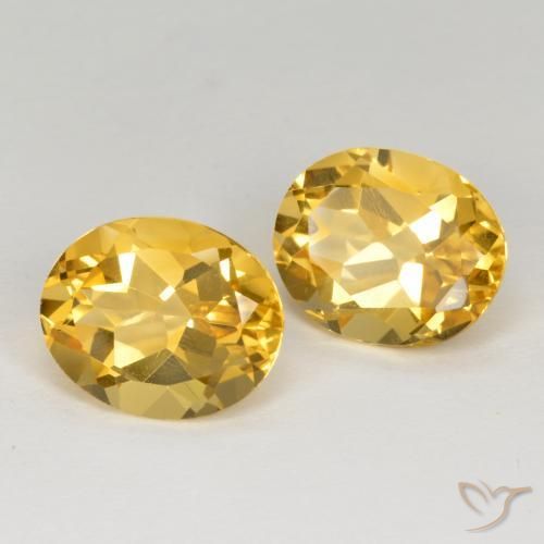 6.64ctw 天然 金橙色 黄水晶, 椭圆形, VVS-VS