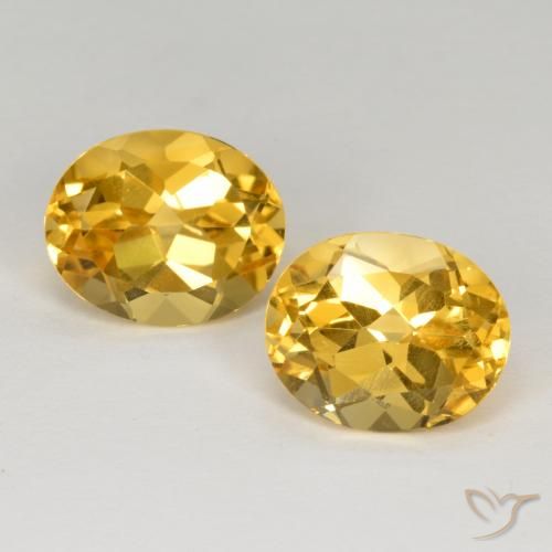 6.64克拉天然黄水晶，椭圆形，VVS-VS