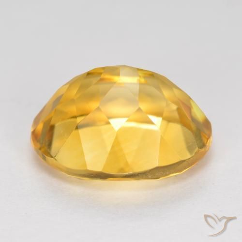 3.59克拉天然黄水晶，椭圆形，VVS-VS