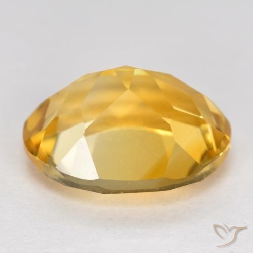 3.44克拉天然黄水晶，椭圆形，VVS-VS