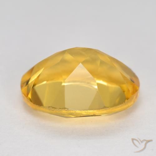 3.49克拉天然黄水晶，椭圆形，VVS-VS