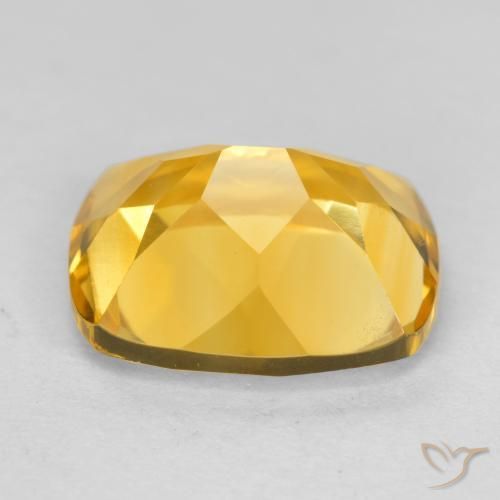 3.66克拉天然黄水晶，软垫，VVS-VS