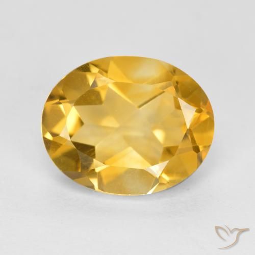 2.94ct 天然 中金 黄水晶, 椭圆形, VVS