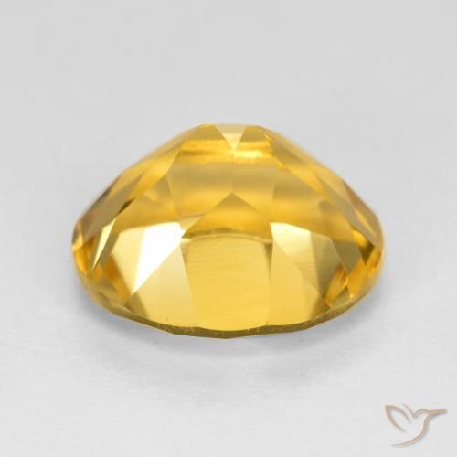 3.93克拉天然黄水晶，椭圆形，VVS