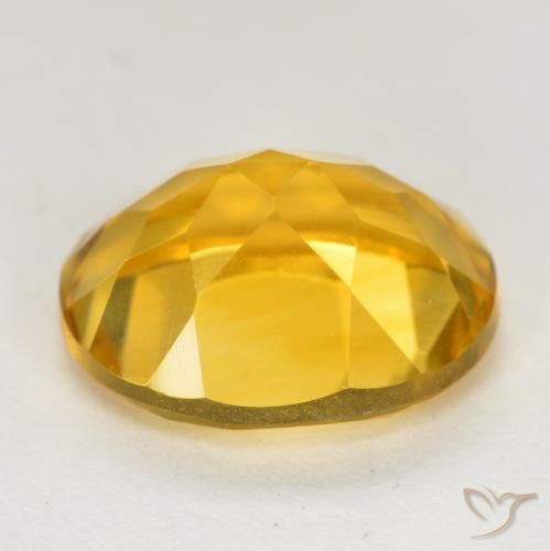 3.48克拉天然黄水晶，椭圆形，VVS-VS