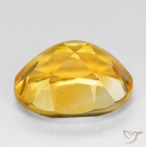 3.50克拉天然黄水晶，椭圆形，VVS-VS