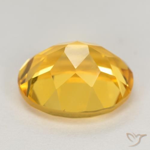 3.92克拉天然黄水晶，椭圆形，VVS-VS