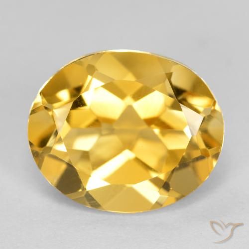 3.35ct 天然 金橙色 黄水晶, 椭圆形, VVS-VS