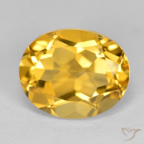 3.37ct 天然 金橙色 黄水晶, 椭圆形, VVS-VS