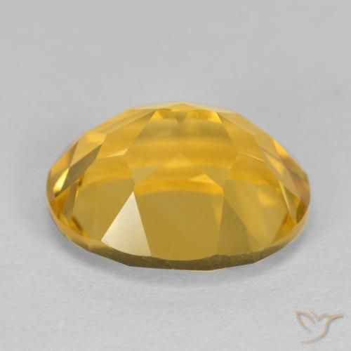 3.37克拉天然黄水晶，椭圆形，VVS-VS