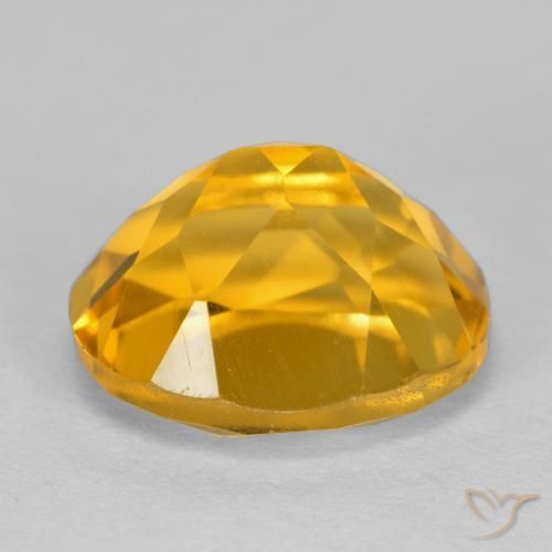 4.03克拉天然黄水晶，椭圆形，VVS