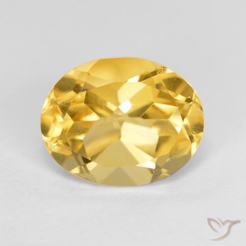 3.28ct 天然 黄金色 黄水晶, 椭圆形, VVS-VS