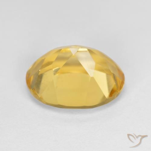 3.28克拉天然黄水晶，椭圆形，VVS-VS