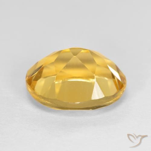 3.65克拉天然黄水晶，椭圆形，VVS-VS