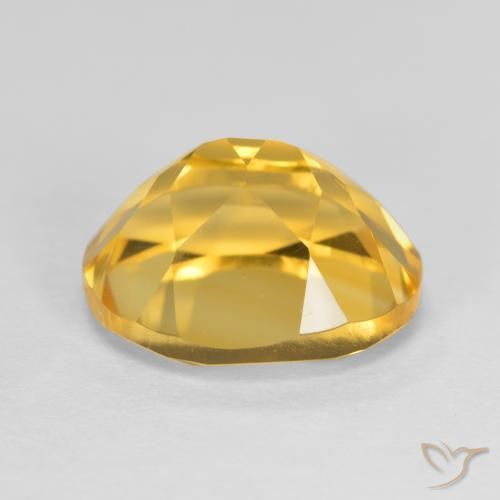 3.76克拉天然黄水晶，椭圆形，VVS