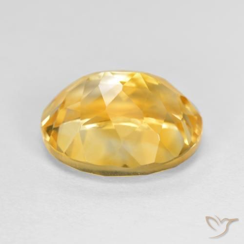 3.63克拉天然黄水晶，椭圆形，VVS