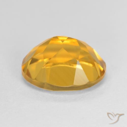 3.54克拉天然黄水晶，椭圆形，VVS-VS