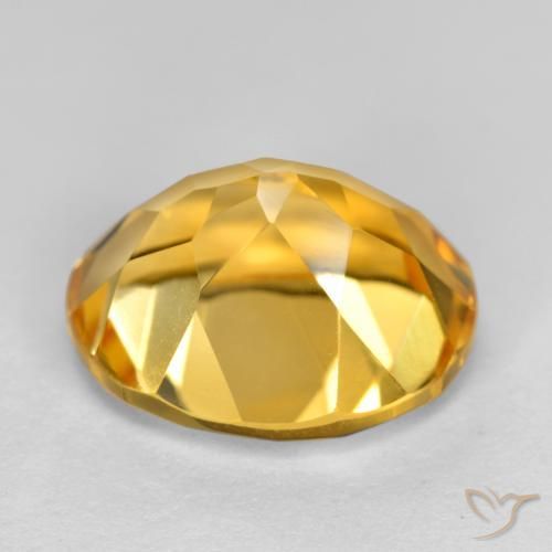 3.68克拉天然黄水晶，椭圆形，VVS-VS