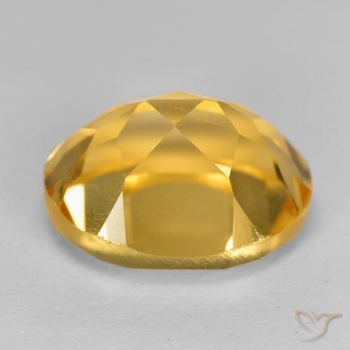 3.70克拉天然黄水晶，椭圆形，VVS-VS