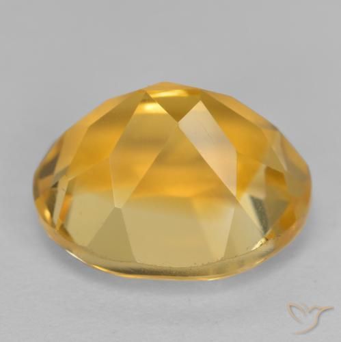 3.86克拉天然黄水晶，椭圆形，VVS-VS