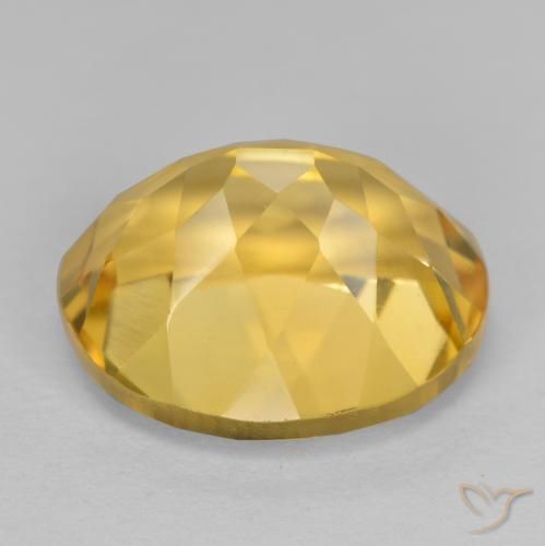 3.66克拉天然黄水晶，椭圆形，VVS