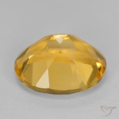 3.52克拉天然黄水晶，椭圆形，VVS-VS
