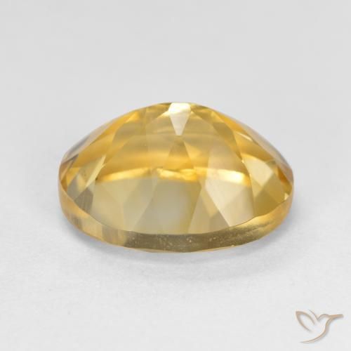 3.91克拉天然黄水晶，椭圆形，VVS