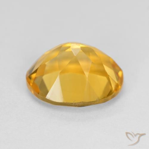 3.40克拉天然黄水晶，椭圆形，VVS