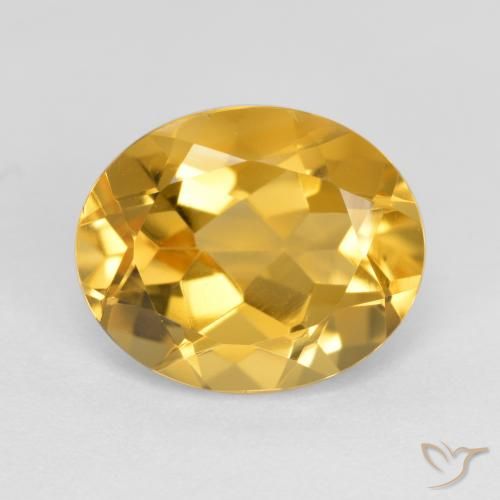 3.59ct 天然 中金 黄水晶, 椭圆形, VVS